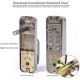 Home Store #600 Push Button Lock Keyless Entry Door Lock With Keypad (Generation 3) - Satin Chrome Home Store #600 Push Button Lock Keyless Entry Door Lock With Keypad (Generation 3) - Satin Chrome