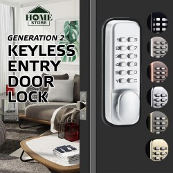 Home Store #201 Push Button Lock Keyless Entry Door Lock With Keypad (Generation 2)