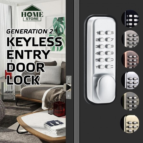 Home Store #201 Push Button Lock Keyless Entry Door Lock With Keypad (Generation 2) Home Store #201 Push Button Lock Keyless Entry Door Lock With Keypad (Generation 2)