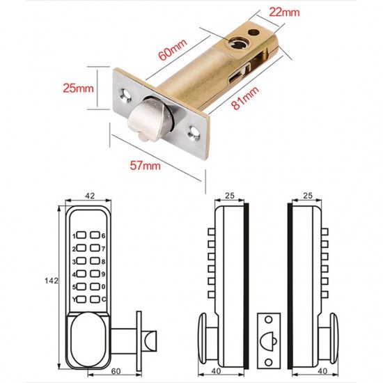 Home Store #201 Push Button Lock Keyless Entry Door Lock With Keypad (Generation 2) Home Store #201 Push Button Lock Keyless Entry Door Lock With Keypad (Generation 2)