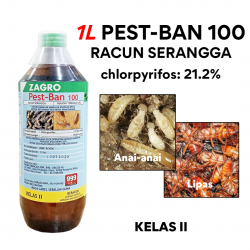 1L Pest-Ban 100 Racun Serangga Anai-Anai/Lipas (Kelas II) 1L Pest-Ban 100 Racun Serangga Anai-Anai/Lipas (Kelas II)