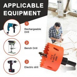 Home Store HSS Bi-Metal M42 Hole Saw With Drill Bit 25MM ~ 75MM Home Store HSS Bi-Metal M42 Hole Saw With Drill Bit 25MM ~ 75MM