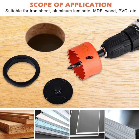 Home Store HSS Bi-Metal M42 Hole Saw With Drill Bit 25MM ~ 75MM Home Store HSS Bi-Metal M42 Hole Saw With Drill Bit 25MM ~ 75MM