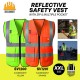 Selamat SV1200 (Yellow)/SV1201 (Orange) Reflective Safety Vest With Zip & Multiple Pocket - Size XXL Selamat SV1200 (Yellow)/SV1201 (Orange) Reflective Safety Vest With Zip & Multiple Pocket - Size XXL