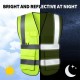 Selamat SV1200 (Yellow)/SV1201 (Orange) Reflective Safety Vest With Zip & Multiple Pocket - Size XXL Selamat SV1200 (Yellow)/SV1201 (Orange) Reflective Safety Vest With Zip & Multiple Pocket - Size XXL