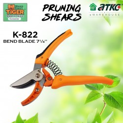 Tiger K-822 Bend Blade Pruning Shears Cut & Hold 7 1/4'' | Gunting Pokok | Flower Cutter