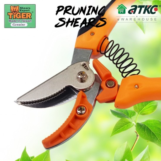 Tiger K-822 Bend Blade Pruning Shears Cut & Hold 7 1/4'' | Gunting Pokok | Flower Cutter Tiger K-822 Bend Blade Pruning Shears Cut & Hold 7 1/4'' | Gunting Pokok | Flower Cutter