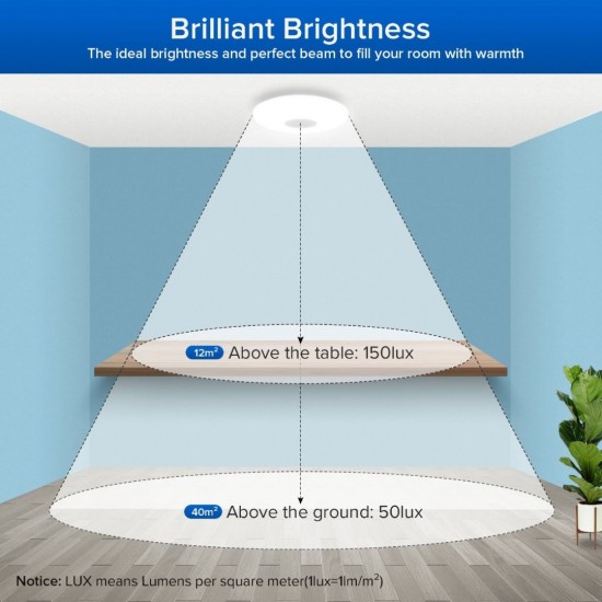 SANSI 24W LED Flush Mount Ceiling Light 5000K Cool White 2100 Lumens Full Moon Series 40CM (D) SANSI 24W LED Flush Mount Ceiling Light 5000K Cool White 2100 Lumens Full Moon Series 40CM (D)
