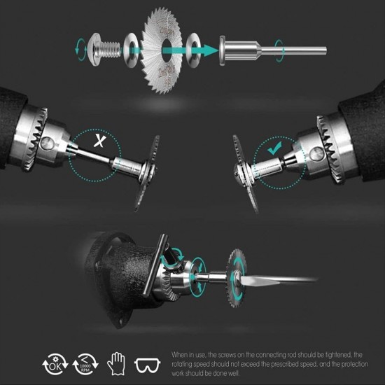 Home Store Mini Saw Blades Rotary Tool HSS Circular Saw Cutting Disc 22MM/ 25MM/ 32MM/ 35MM/ 44MM (D) x 6.35MM (BD) x 0.8MM (T) - 6PCS/SET Home Store Mini Saw Blades Rotary Tool HSS Circular Saw Cutting Disc 22MM/ 25MM/ 32MM/ 35MM/ 44MM (D) x 6.35MM (BD) x 0.8MM (T) - 6PCS/SET
