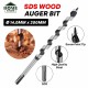 Home Store SDS Plus Wood Auger Drill Bit 6.0MM ~ 25.00MM (D) x 200MM (L)