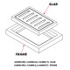 Home Store Precast Compress Frame 520MM (W) x 720MM (L) x 80MM (T) With Reinforment Y10SQ Steel Bars & Fibre Strands For Slab Size 400MM (W) x 600MM (L) x 50MM (T) Home Store Precast Compress Frame 520MM (W) x 720MM (L) x 80MM (T) With Reinforment Y10SQ Steel Bars & Fibre Strands For Slab Size 400MM (W) x 600MM (L) x 50MM (T)