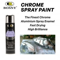 Bosny B103 Chrome Effect Spray Paint Fast Drying 225G