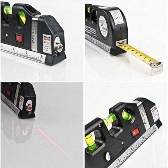 Home Store LL100/LL101 Fixit Laser LevelPro3 4 in 1 Multipurpose Laser Level With 3 Level Laser Vertical, Cross, Horizontal Home Store LL100/LL101 Fixit Laser LevelPro3 4 in 1 Multipurpose Laser Level With 3 Level Laser Vertical, Cross, Horizontal