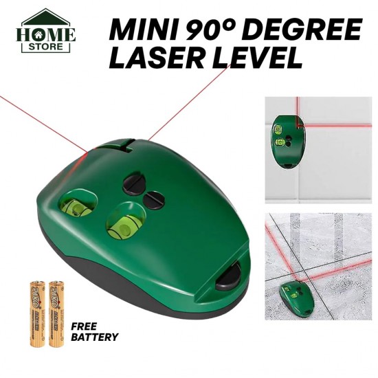 Home Store LL200 Mini 90 Degree Right Angle Infrared Laser Level Without Tripod (Green)