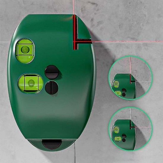 Home Store LL200 Mini 90 Degree Right Angle Infrared Laser Level Without Tripod (Green)