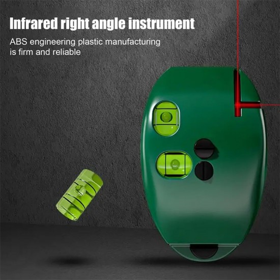 Home Store LL200 Mini 90 Degree Right Angle Infrared Laser Level Without Tripod (Green)