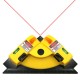 Home Store LL300 Square 90 Degree Right Angle Infrared Laser Level With Suction Cup (Yellow)