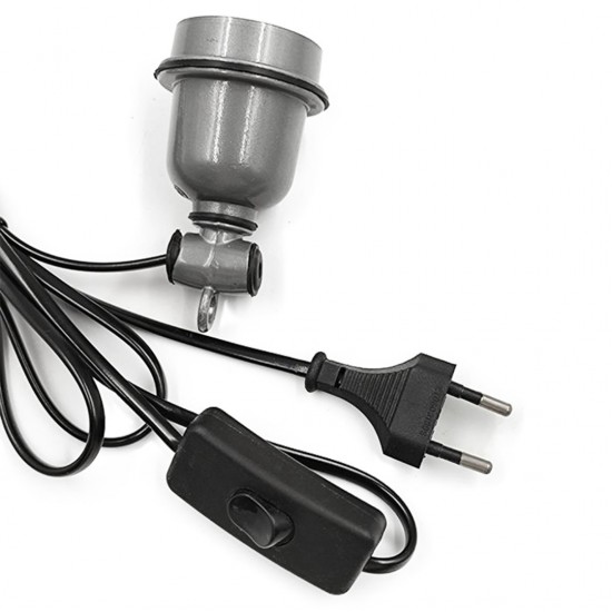 Home Store E27 Power Cord Socket Lamp Cable High Temperature IP65 Waterproof With Euro Type Plug Max 200W 1.8M/ 2.4M/ 3.6M (Black/Grey, White/Grey) Home Store E27 Power Cord Socket Lamp Cable High Temperature IP65 Waterproof With Euro Type Plug Max 200W 1.8M/ 2.4M/ 3.6M (Black/Grey, White/Grey)