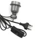 Home Store E27 Power Cord Socket Lamp Cable High Temperature IP65 Waterproof With Euro Type Plug Max 200W 1.8M/ 2.4M/ 3.6M (Black/Grey, White/Grey) Home Store E27 Power Cord Socket Lamp Cable High Temperature IP65 Waterproof With Euro Type Plug Max 200W 1.8M/ 2.4M/ 3.6M (Black/Grey, White/Grey)