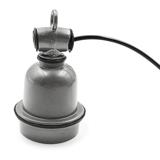 Home Store E27 Power Cord Socket Lamp Cable High Temperature IP65 Waterproof With Euro Type Plug Max 200W 1.8M/ 2.4M/ 3.6M (Black/Grey, White/Grey) Home Store E27 Power Cord Socket Lamp Cable High Temperature IP65 Waterproof With Euro Type Plug Max 200W 1.8M/ 2.4M/ 3.6M (Black/Grey, White/Grey)