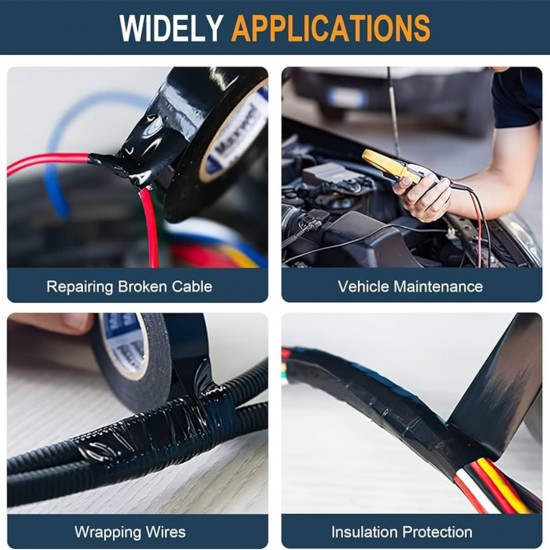 Mileqi PVC Electrical Insulation Tape 18MM (W) x 10M (L) x 0.13MM (T) - Black, Red, White, Yellow Mileqi PVC Electrical Insulation Tape 18MM (W) x 10M (L) x 0.13MM (T) - Black, Red, White, Yellow
