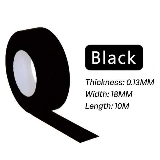Mileqi PVC Electrical Insulation Tape 18MM (W) x 10M (L) x 0.13MM (T) - Black, Red, White, Yellow Mileqi PVC Electrical Insulation Tape 18MM (W) x 10M (L) x 0.13MM (T) - Black, Red, White, Yellow