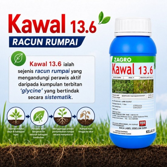 1L Kawal 13.6 Racun Rumput (Kelas IV) 1L Kawal 13.6 Racun Rumput (Kelas IV)
