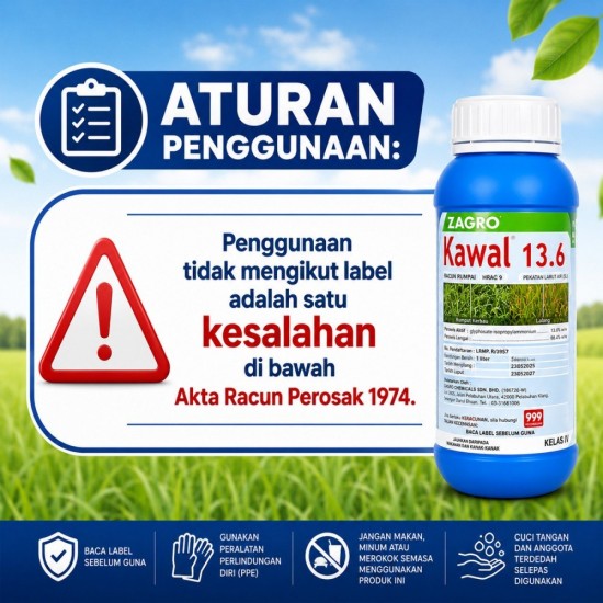 1L Kawal 13.6 Racun Rumput (Kelas IV) 1L Kawal 13.6 Racun Rumput (Kelas IV)