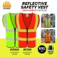 Selamat SV1300 (Fluorescent Yellow)/SV1301 (Fluorescent Orange) High Visibility Reflective Safety Vest With Zip - Size XXL Selamat SV1300 (Fluorescent Yellow)/SV1301 (Fluorescent Orange) High Visibility Reflective Safety Vest With Zip - Size XXL
