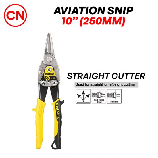 CN Aviation Snip Straight Cut/ Right Cut/ Left Cut 10'' (250MM) CN Aviation Snip Straight Cut/ Right Cut/ Left Cut 10'' (250MM)