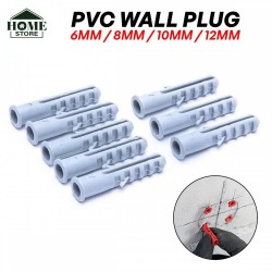Home Store PVC Plastic Expansion Wall Plug Light Blue 6MM / 8MM / 10MM / 12MM