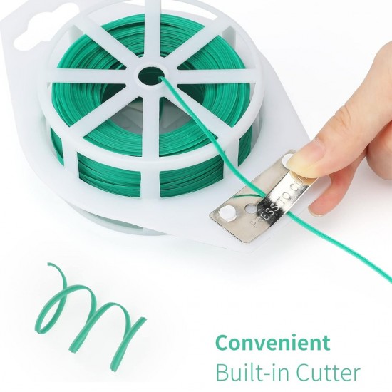 CN "Keying'' Black/Green Twist Tie 30M (L) C/W PLastic Roll Holder & Attached Cutter CN "Keying'' Black/Green Twist Tie 30M (L) C/W PLastic Roll Holder & Attached Cutter