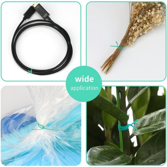 CN "Keying'' Black/Green Twist Tie 30M (L) C/W PLastic Roll Holder & Attached Cutter CN "Keying'' Black/Green Twist Tie 30M (L) C/W PLastic Roll Holder & Attached Cutter