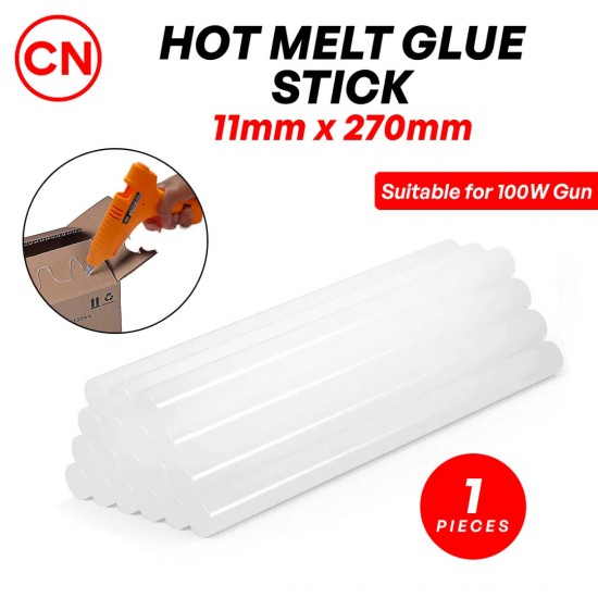 CN Hot Melt Glue Stick Glue Gun 11MM (D) x 270MM (L) - 1PC CN Hot Melt Glue Stick Glue Gun 11MM (D) x 270MM (L) - 1PC