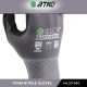ATKC® MaxGlove 20-540 Grey Black Nitrile Safety Gloves Spandex Knit Shell - M / L / XL ATKC® MaxGlove 20-540 Grey Black Nitrile Safety Gloves Spandex Knit Shell - M / L / XL