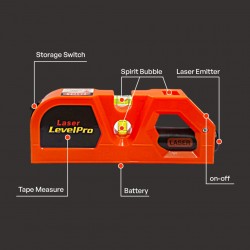 Home Store LL601 Laser LevelPro Multipurpose Laser Level, 3-Way Level Bubbles, Measuring Tape C/W Tripod Home Store LL601 Laser LevelPro Multipurpose Laser Level, 3-Way Level Bubbles, Measuring Tape C/W Tripod