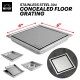 Mitco MT773SS Square Concealed Floor Grating 6'' x 6'' - Stainless Steel 304 Mitco MT773SS Square Concealed Floor Grating 6'' x 6'' - Stainless Steel 304