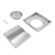 Mitco MT773SS Square Concealed Floor Grating 6'' x 6'' - Stainless Steel 304 Mitco MT773SS Square Concealed Floor Grating 6'' x 6'' - Stainless Steel 304