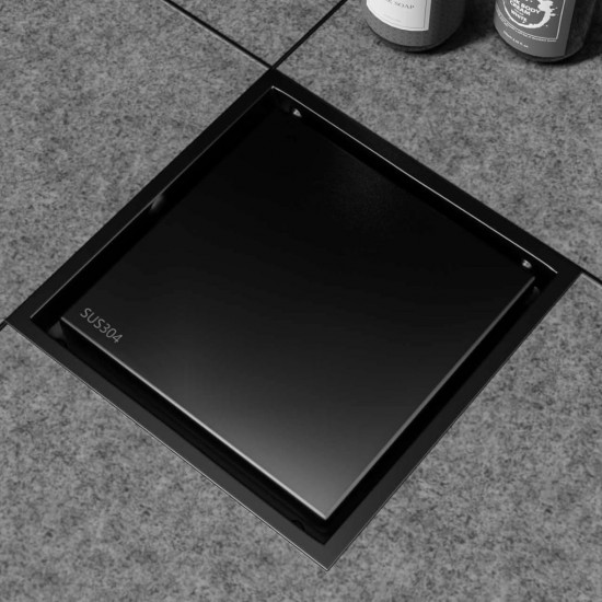 Mitco MT773BK Square Concealed Floor Grating 6'' x 6'' Stainless Steel 304 - Black Mitco MT773BK Square Concealed Floor Grating 6'' x 6'' Stainless Steel 304 - Black