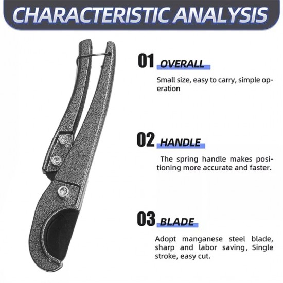 CN 'Boaokes Tools' AKS4492 PVC Pipe Cutter 1 1/4'' (32MM) CN 'Boaokes Tools' AKS4492 PVC Pipe Cutter 1 1/4'' (32MM)