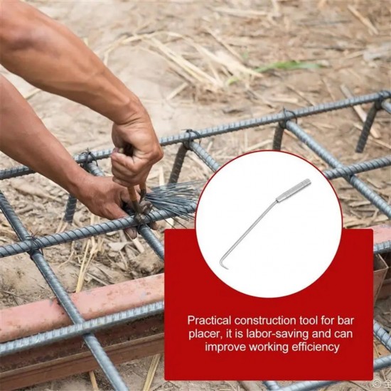 CN Stainless Steel Reinforcing Tie-Up Hook Wire Twister 10'' (250MM) Plain CN Stainless Steel Reinforcing Tie-Up Hook Wire Twister 10'' (250MM) Plain