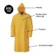 CN Heavy Duty Long Knee Yellow Raincoat With Hood & 2 Pockets XXL Size