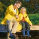 CN Heavy Duty Long Knee Yellow Raincoat With Hood & 2 Pockets XXL Size
