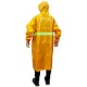 CN 'JIAOXIALA' Heavy Duty Long Knee Yellow Raincoat With Hood & Reflective Safety Stripes 3XL Size CN 'JIAOXIALA' Heavy Duty Long Knee Yellow Raincoat With Hood & Reflective Safety Stripes 3XL Size