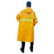 CN 'JIAOXIALA' Heavy Duty Long Knee Yellow Raincoat With Hood & Reflective Safety Stripes 3XL Size CN 'JIAOXIALA' Heavy Duty Long Knee Yellow Raincoat With Hood & Reflective Safety Stripes 3XL Size