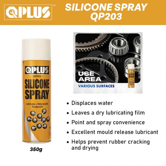 QPLUS QP203 Silicone Spray 350G QPLUS QP203 Silicone Spray 350G