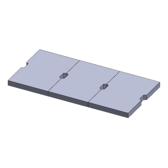 Home Store Precast Compress Slab Full Flat Surface With Hand Slot 400MM (W) x 600MM (L) x 50MM (T) With Reinforment Y10SQ Steel Bars & Fibre Strands - 1PC Home Store Precast Compress Slab Full Flat Surface With Hand Slot 400MM (W) x 600MM (L) x 50MM (T) With Reinforment Y10SQ Steel Bars & Fibre Strands - 1PC