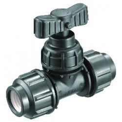 HDPE Poly Fittings Compression Stop Tap 32mm HDPE Poly Fittings Compression Stop Tap 32mm