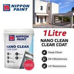 Nippon Paint 1L Nano Clean Clear Coat For Exterior