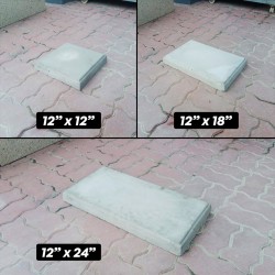 Home Store Precast Stepping Stone Slab For Gardening & Landscape 12'' 304.8MM (W) x 18'' 457.2MM (L) x 50MM (T) - Bare Finish Home Store Precast Stepping Stone Slab For Gardening & Landscape 12'' 304.8MM (W) x 18'' 457.2MM (L) x 50MM (T) - Bare Finish